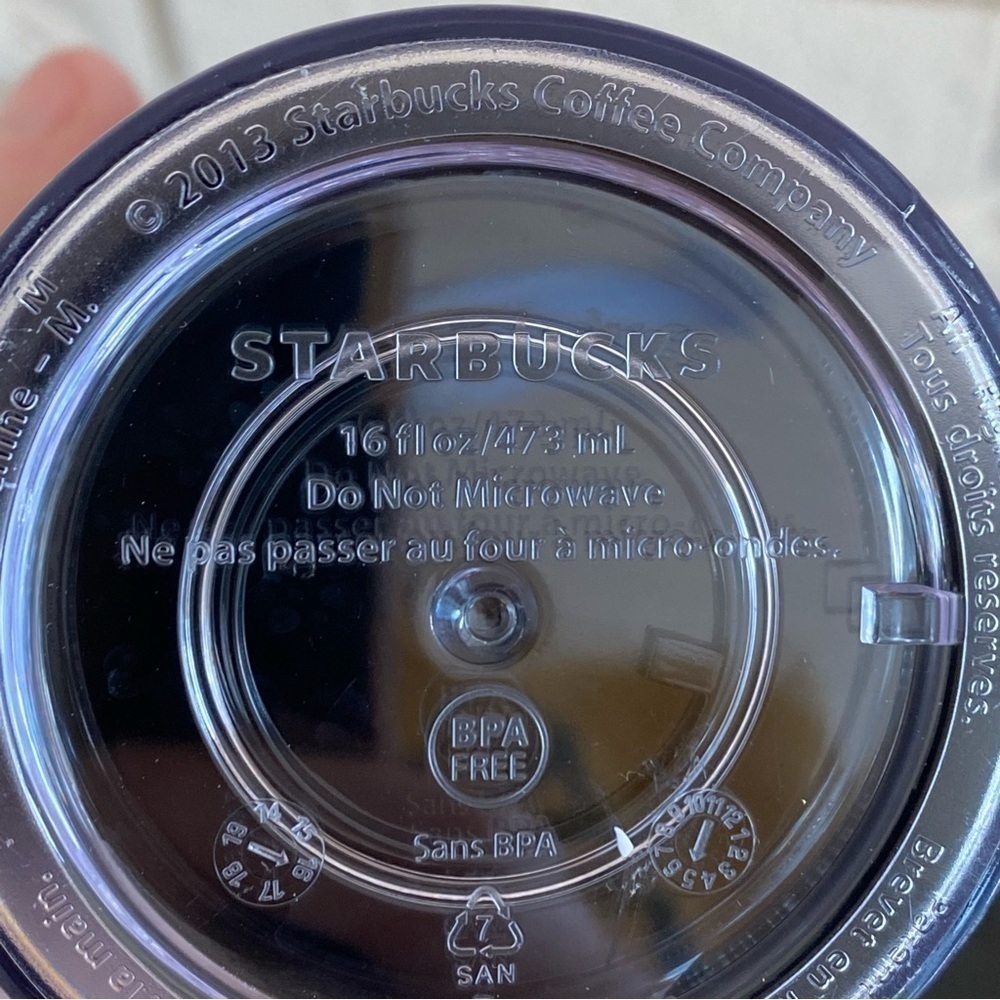 2013 Starbucks Christmas Holiday 16 oz  Tumbler Slide Top Ornaments Black - Picture 4 of 5